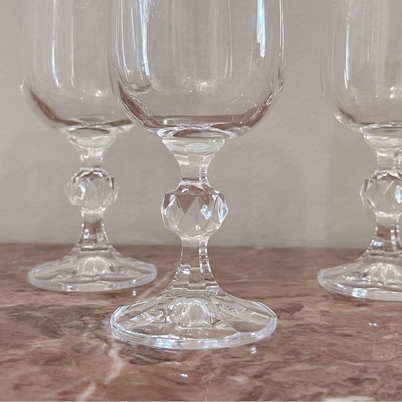 Vintage Cascade Crystal Etched Champagne Flute Wine Glasses Set of 6 – 7” Tall - Picture 3 of 11